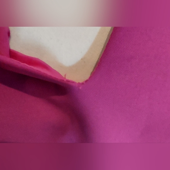 Milly Violet High Neck V Peep Front & Back Bell Sleeve Dress with Small Flaw - Picture 6 of 11